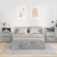 Comodini con cassetto 2 pcs Grigio cemento 40 x 30 x 467 cm 888914