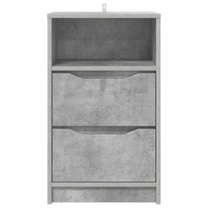 Comodini con cassetto 2 pz-Set di 2 Tavolino da notte Grigio cemento 40 x 30 x 467 cm