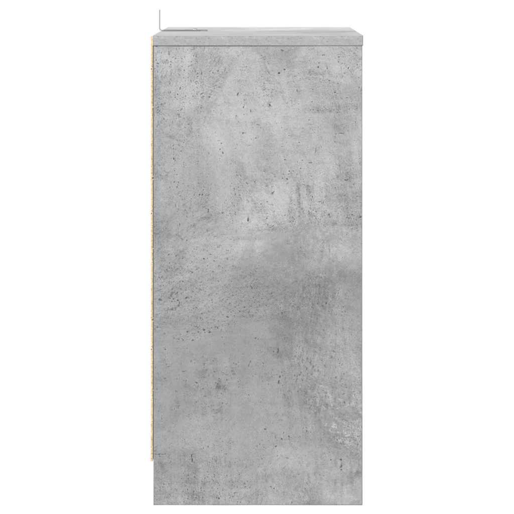 Comodini con cassetto 2 pcs Grigio cemento 40 x 30 x 467 cm 888914