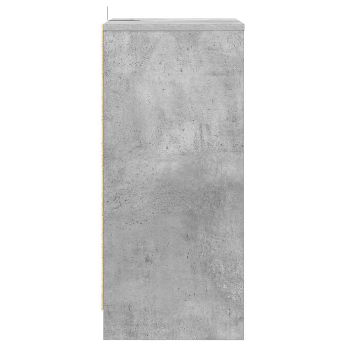 Comodini con cassetto 2 pcs Grigio cemento 40 x 30 x 467 cm 888914