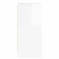 Comodino Bianco Lucido 40 x 30 x 467 cm Legno multistrato 888915