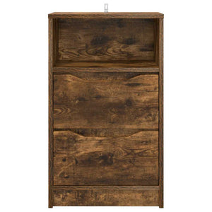 Comodini 2 pcs Rovere fumé 40 x 30 x 467 cm Legno multistrato 888918