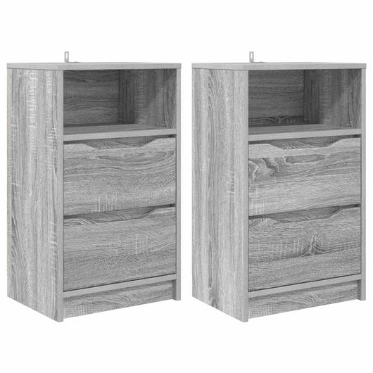 Comodini 2 pcs Grigio Sonoma 40 x 30 x 467 cm Legno multistrato 888920