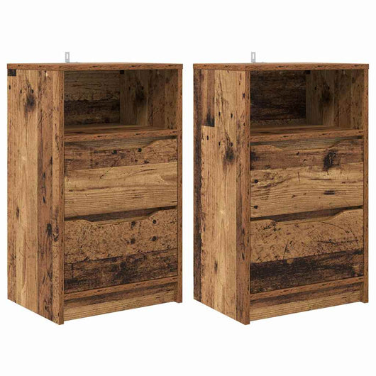 Comodini 2 pcs Legno vecchio 40 x 30 x 467 cm Legno multistrato 888924