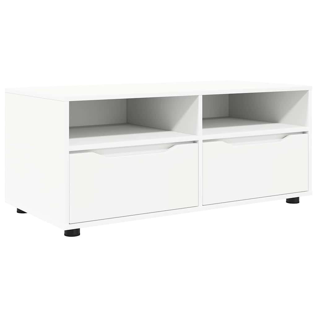 Mobile TV-Credenza TV-Console TV Bianco 100 x 48 x 43 cm Legno multistrato