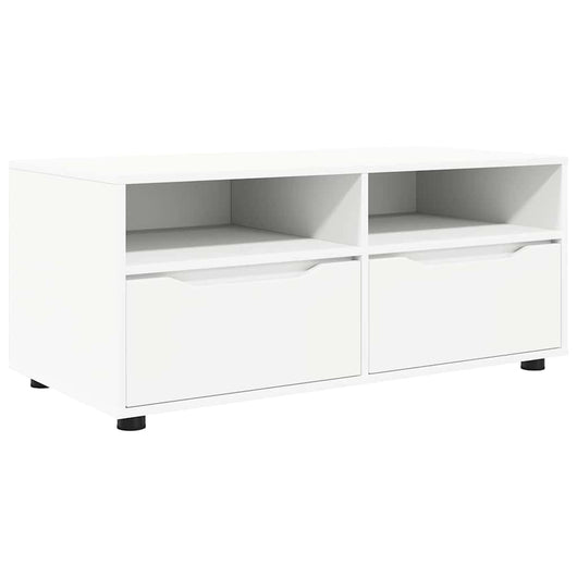 Mobile TV-Credenza TV-Console TV Bianco 100 x 48 x 43 cm Legno multistrato