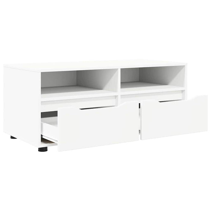 Mobile TV-Credenza TV-Console TV Bianco 100 x 48 x 43 cm Legno multistrato