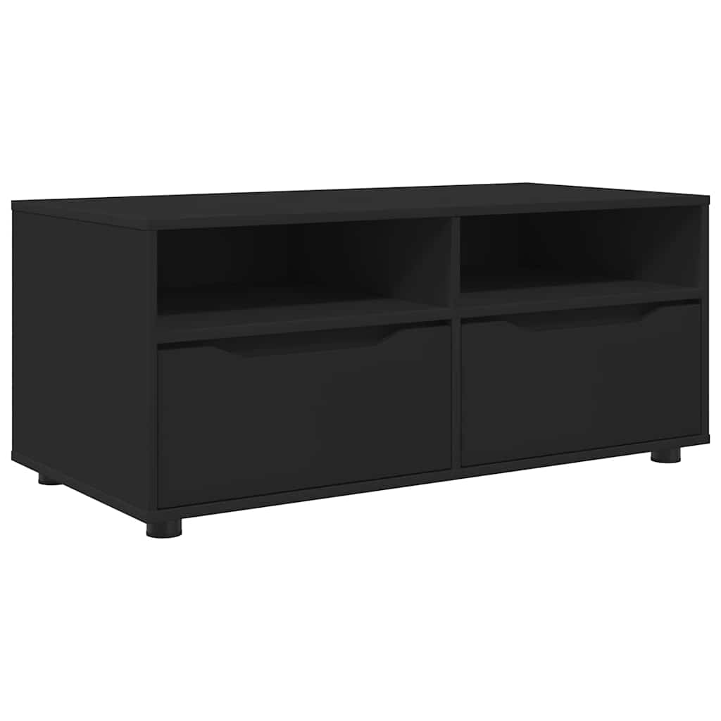 Mobile TV con cassetto-Credenza TV-Console TV Nero 100 x 48 x 43 cm Legno multistrato