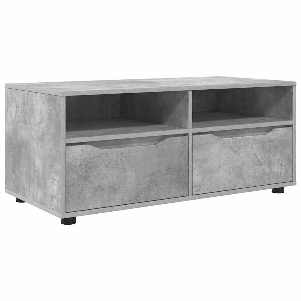 Mobile TV-Credenza TV-Console TV Grigio cemento 100 x 48 x 43 cm Legno multistrato