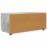Mobile TV-Credenza TV-Console TV Grigio cemento 100 x 48 x 43 cm Legno multistrato