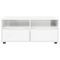 Mobile TV-Credenza TV-Console TV Bianco Lucido 100 x 48 x 43 cm Legno multistrato