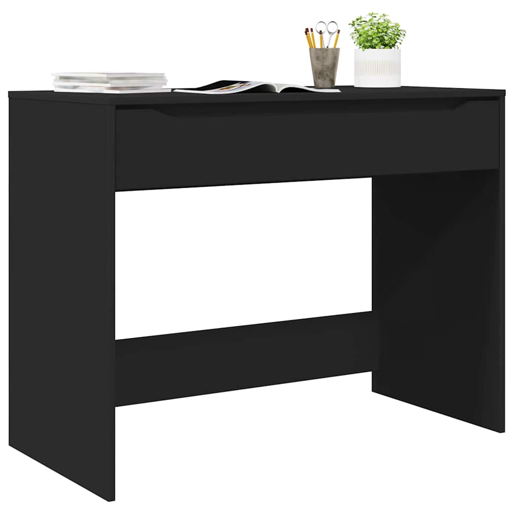 Scrivania con cassetto Nero 100 x 50 x 78 cm Legno multistrato 888938