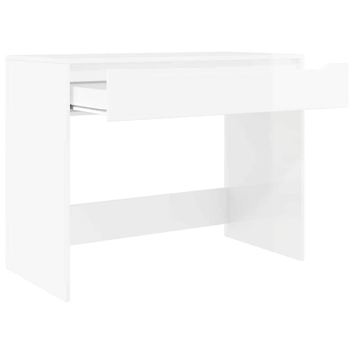 Scrivania Bianco Lucido 100 x 50 x 78 cm Legno multistrato 888941