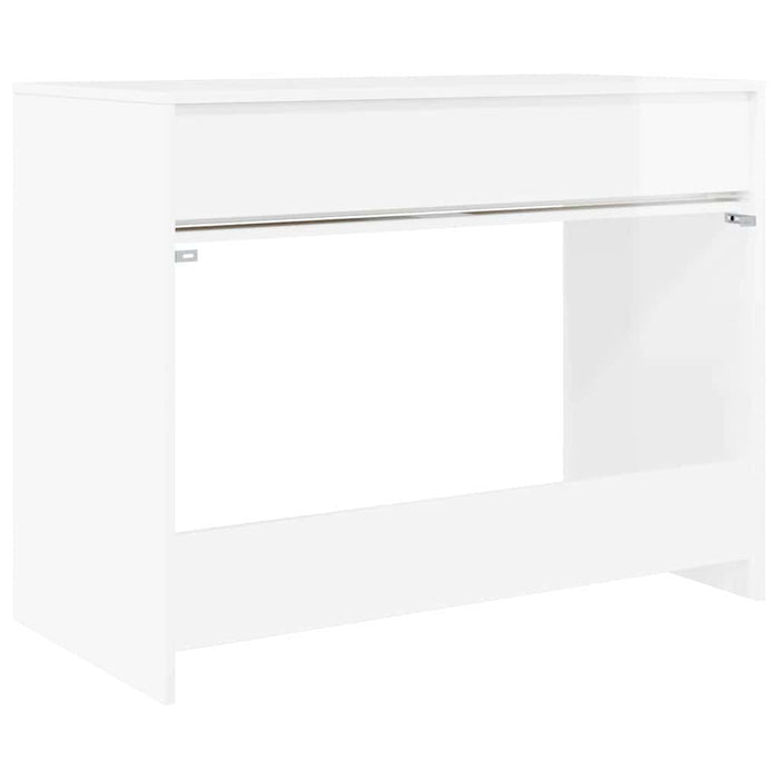 Scrivania Bianco Lucido 100 x 50 x 78 cm Legno multistrato 888941