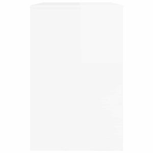Scrivania Bianco Lucido 100 x 50 x 78 cm Legno multistrato 888941