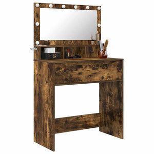 Tavoli da Trucco per Camera da Letto con cassetto Rovere fumé 888972