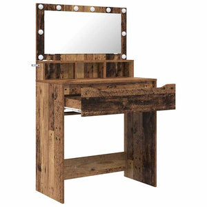 Tavoli da Trucco per Camera da Letto con cassetto Legno vecchio 888975