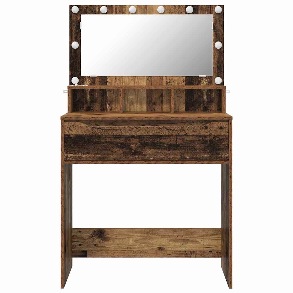 Tavoli da Trucco per Camera da Letto con cassetto Legno vecchio 888975