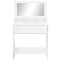 Tavoli da Trucco per Camera da Letto con cassetto Bianco Lucido 888981