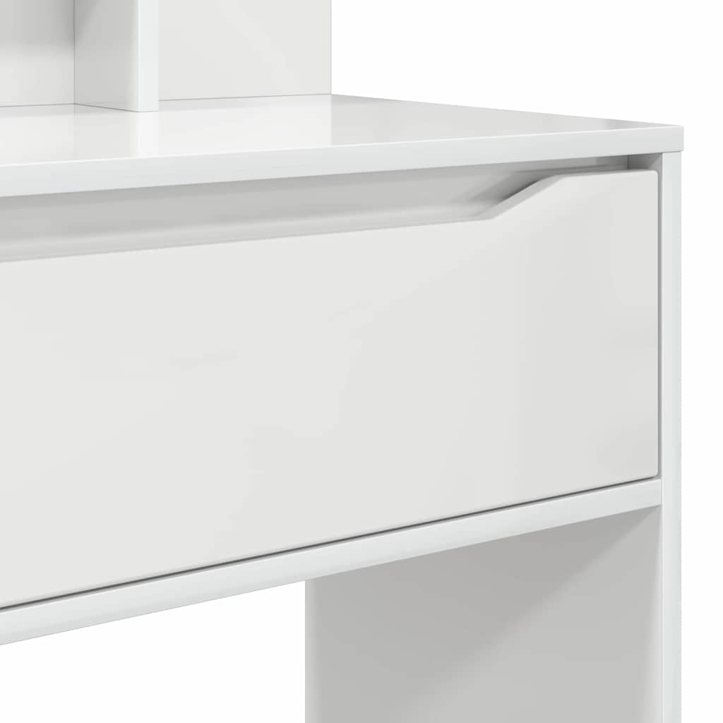 Tavoli da Trucco per Camera da Letto con cassetto Bianco Lucido 888991