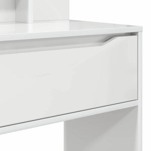 Tavoli da Trucco per Camera da Letto con cassetto Bianco Lucido 888991