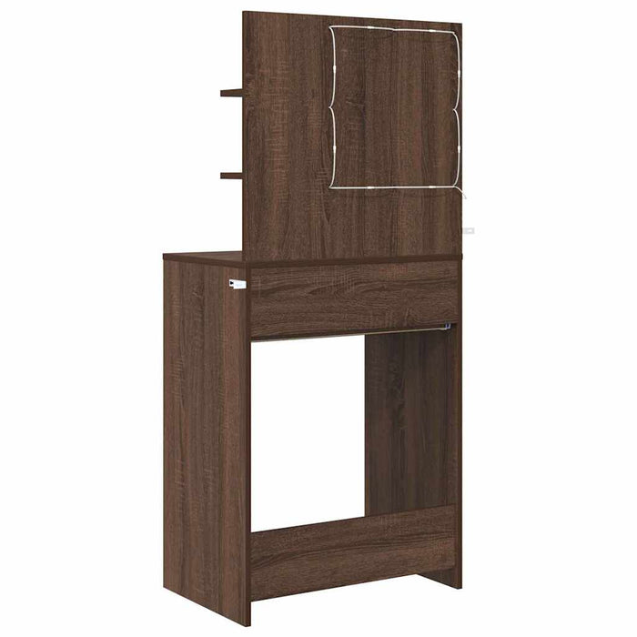 Tavoli da Trucco per Camera da Letto Rovere Marrone 888994