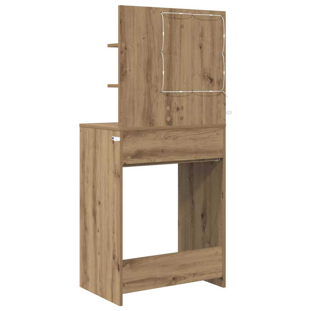 Tavoli da Trucco per Camera da Letto Rovere artigianale 888996