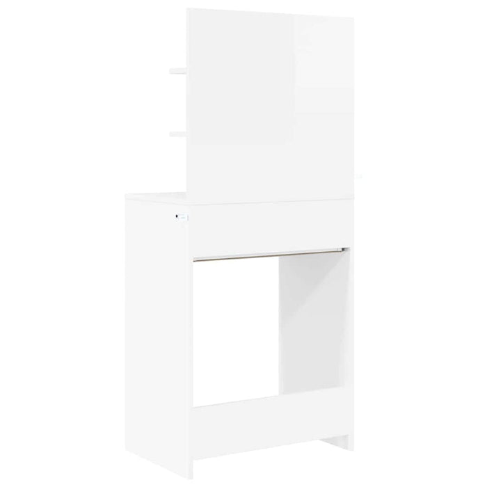 Tavoli da Trucco per Camera da Letto con cassetto Bianco Lucido 889001