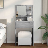 Tavoli da Trucco per Camera da Letto con cassetto Grigio Sonoma 889003