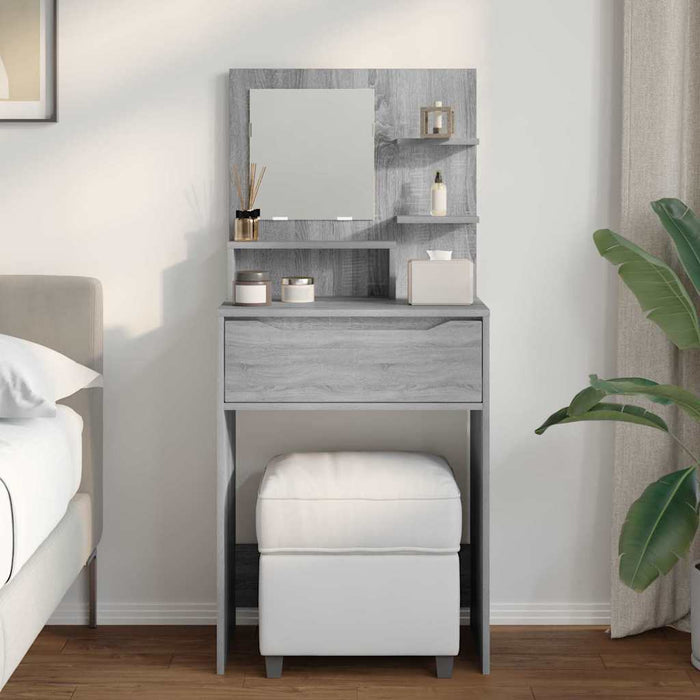 Tavoli da Trucco per Camera da Letto con cassetto Grigio Sonoma 889003