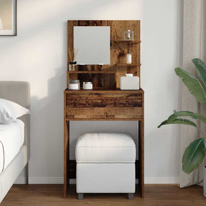 Tavoli da Trucco per Camera da Letto con cassetto Legno vecchio 889005
