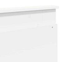 Testiera con testiera Bianco 200 cm Legno multistrato 887417