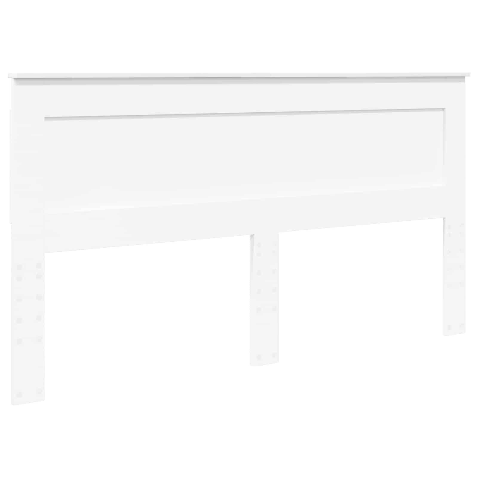 Testiera con testiera Bianco 200 cm Legno multistrato 887417