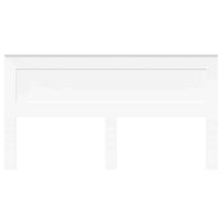 Testiera con testiera Bianco 200 cm Legno multistrato 887417