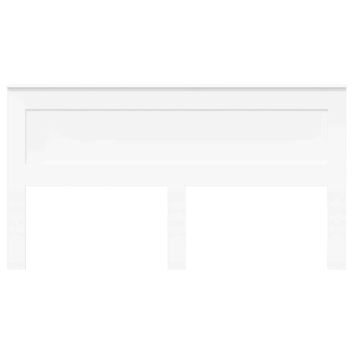Testiera con testiera Bianco 200 cm Legno multistrato 887417