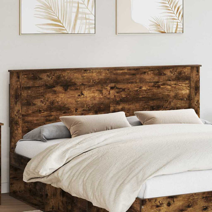 Testiera-Testata-Testiera Decorativa Rovere fum¨¦ 200 cm Legno multistrato 938027