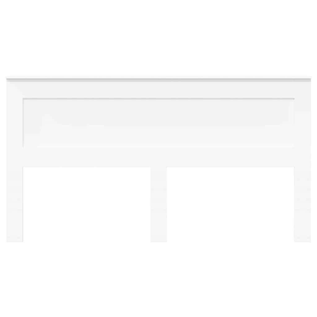 Testiera con testiera Bianco 180 cm Legno multistrato 887425