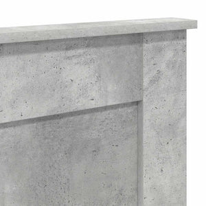 Testiera-Testata-Testiera Decorativa Grigio cemento 180 cm Legno multistrato 168662