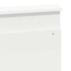 Testiera con testiera Bianco 160 cm Legno multistrato 887433