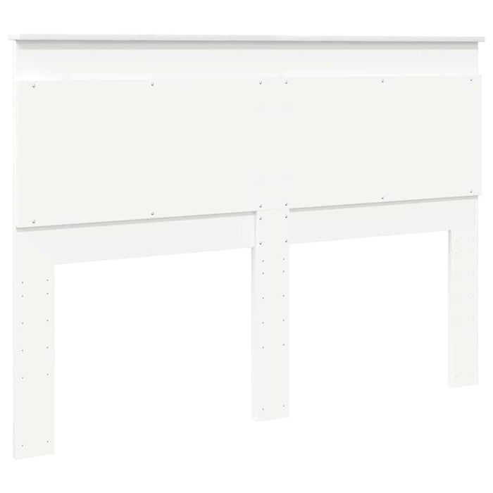 Testiera con testiera Bianco 160 cm Legno multistrato 887433