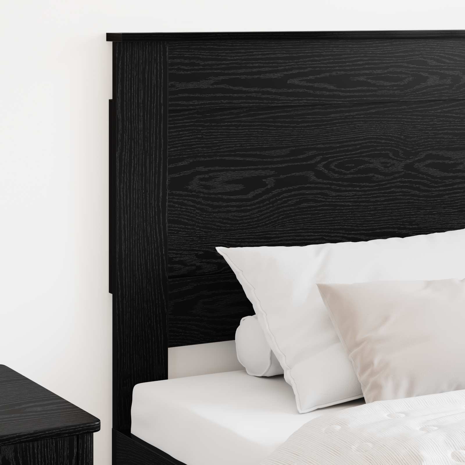 Testiera con testiera Rovere Nero 90 cm Legno multistrato 887482