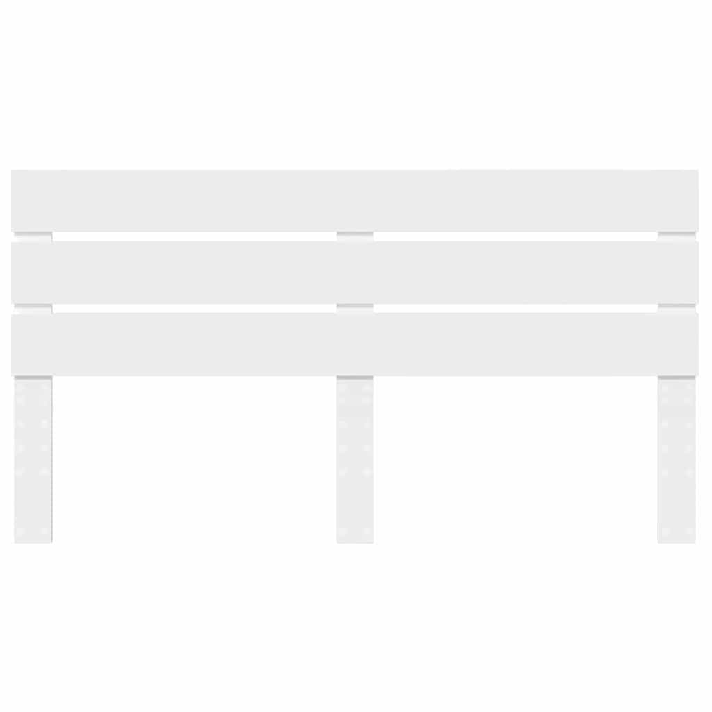 Testiera con testiera Bianco 200 cm Legno multistrato 887505