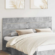 Testiera con testiera Grigio cemento 200 cm Legno multistrato 887508