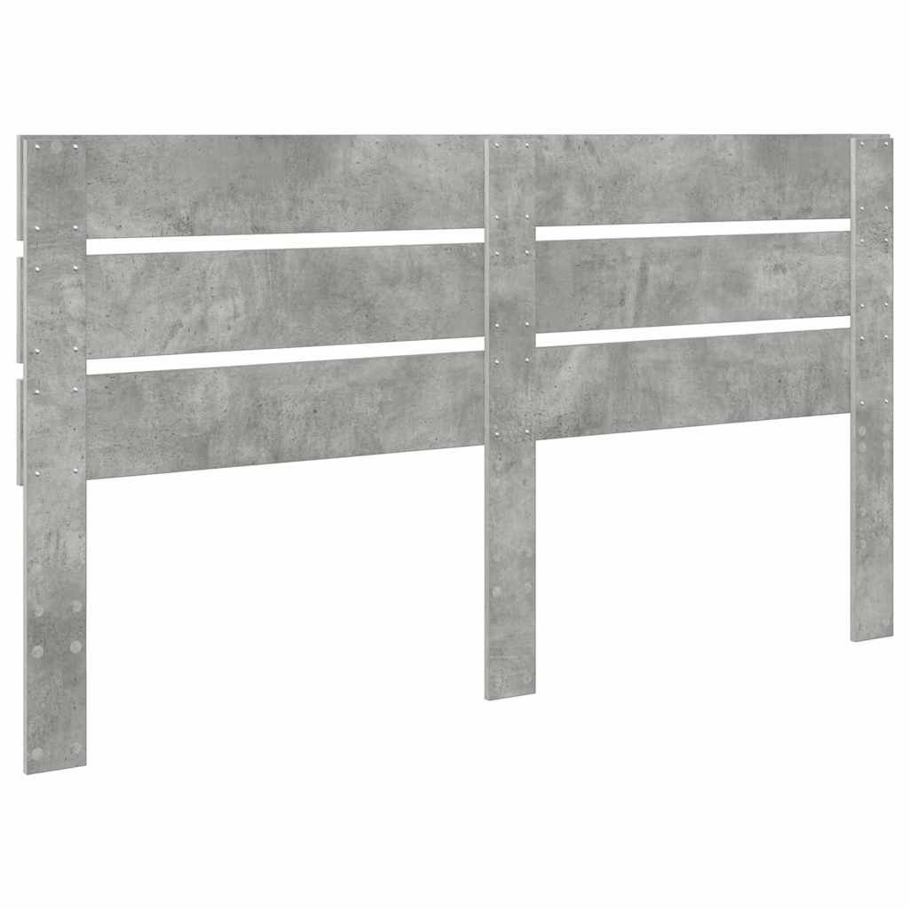 Testiera-Testata-Testiera Decorativa Grigio cemento 200 cm Legno multistrato 870229