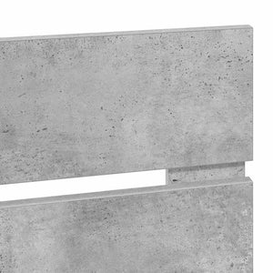 Testiera-Testata-Testiera Decorativa Grigio cemento 180 cm Legno multistrato 383655