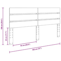 Testiera Rovere artigianale 180 cm Legno multistrato 887520