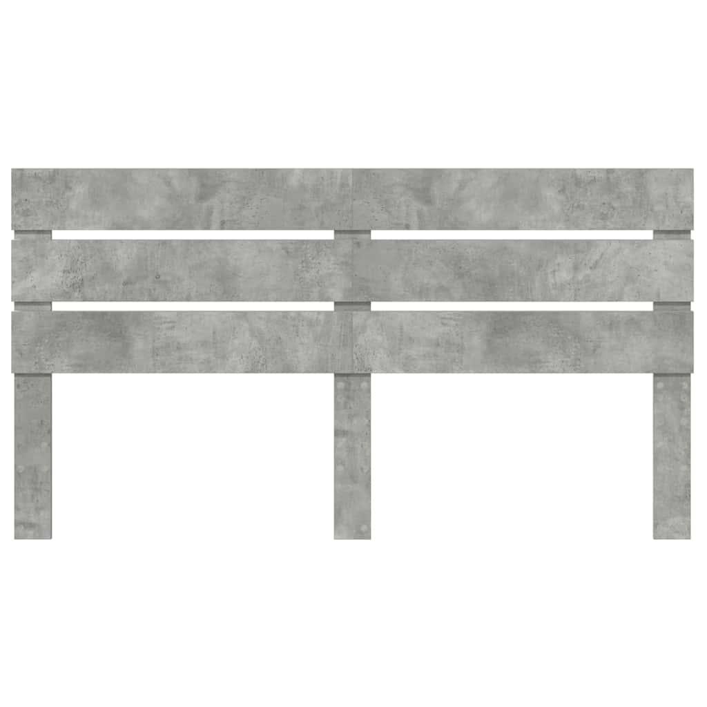 Testiera con testiera Grigio cemento 160 cm Legno multistrato 887524