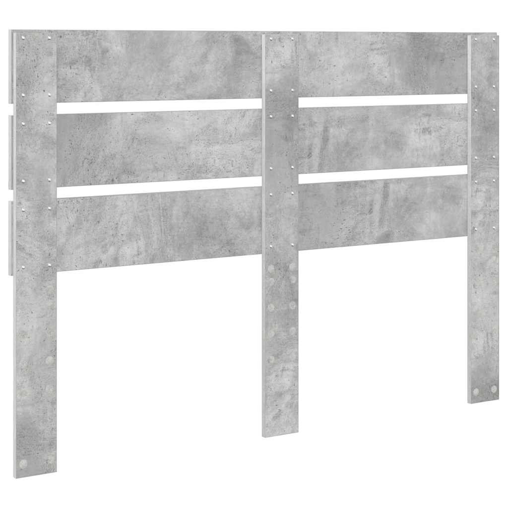 Testiera-Testata-Testiera Decorativa Grigio cemento 140 cm Legno multistrato 903038