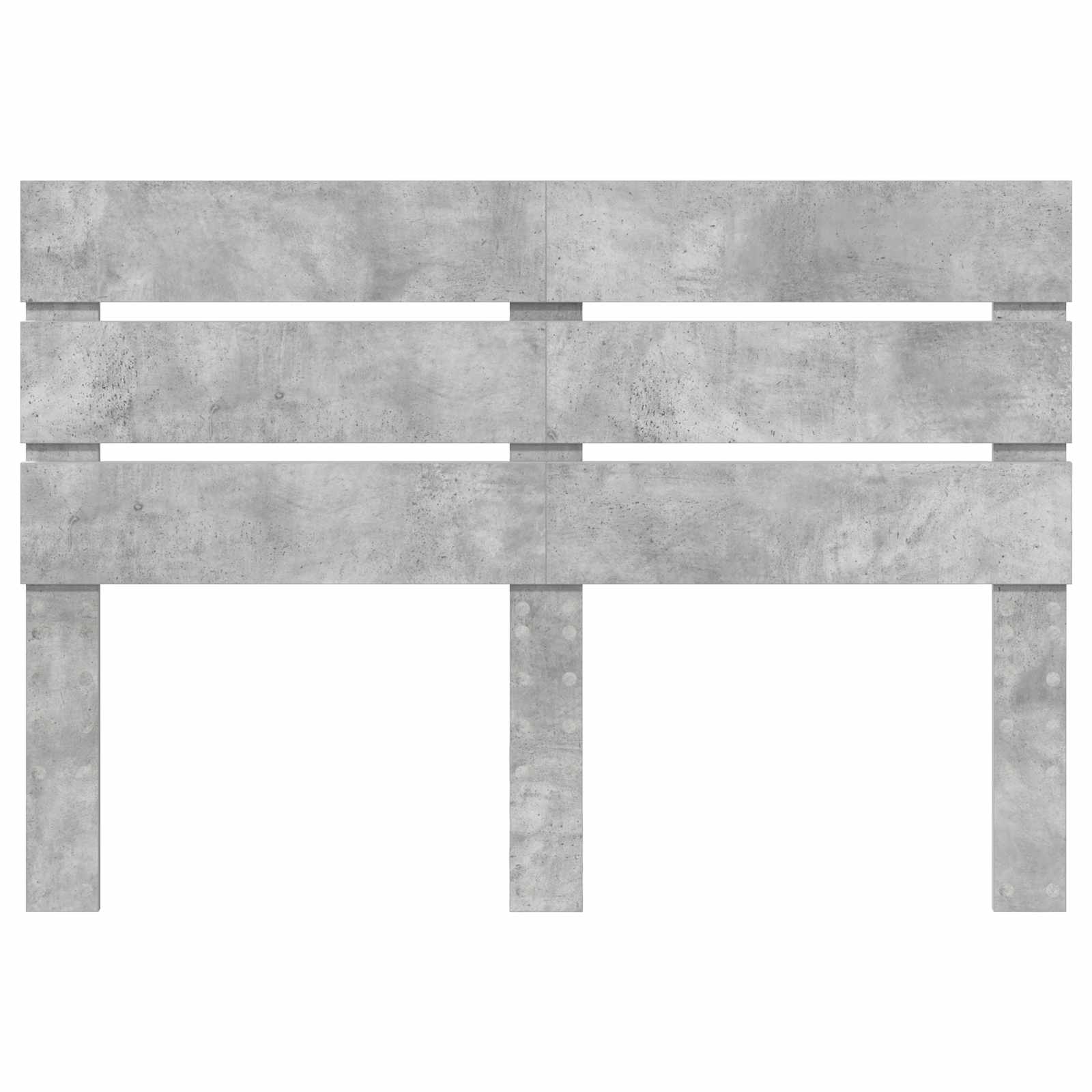 Testiera con testiera Grigio cemento 140 cm Legno multistrato 887540