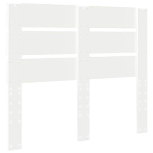 Testiera con testiera Bianco 135 cm Legno multistrato 887545